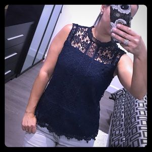 🖤 Navy Lace Shirt 🖤